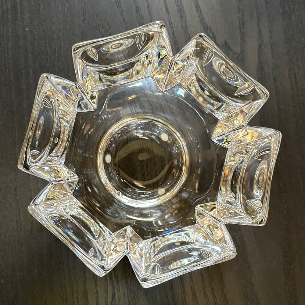 ORREFORS crystal bowls - set of two
